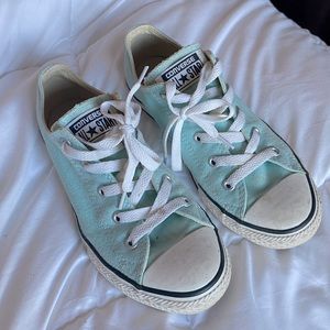 Aqua Converse Chuck Taylor sneakers